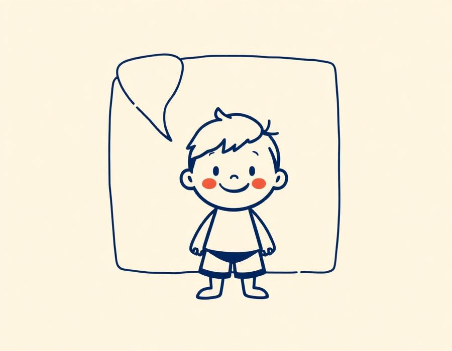 Hands holding a phone with a child's photo next to an avatar builder